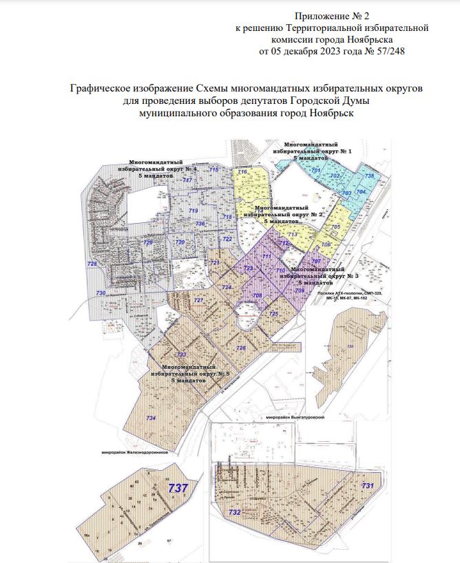 Перед выборами депутатов в Ноябрьске изменили схему округов