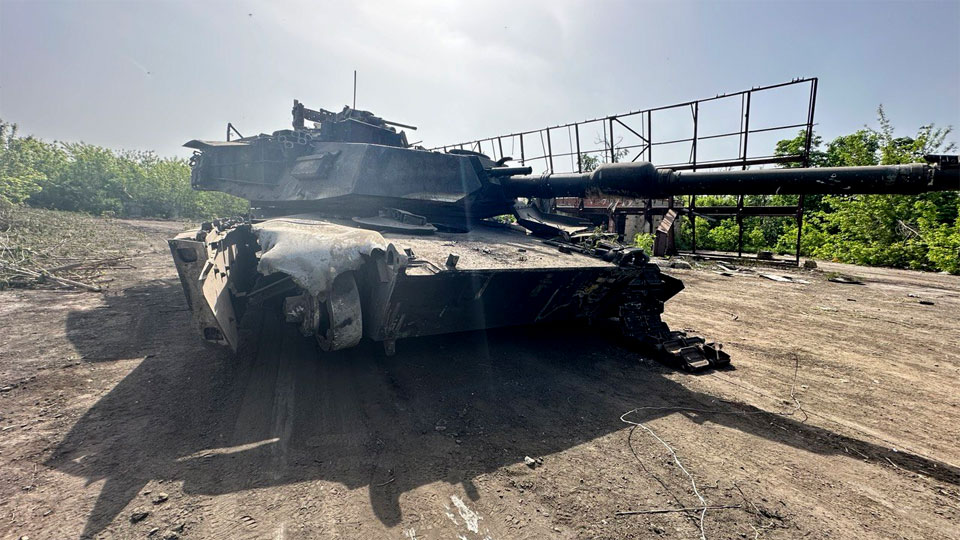 Новый День: Минобороны опубликовало кадры с эвакуированным танком Абрамс